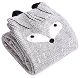 Nice Days（ナイス　ディズ）　女の子ニーハイソックス　可愛い狐ちゃん 　3Dアニマル靴下 ソックス (グレー)