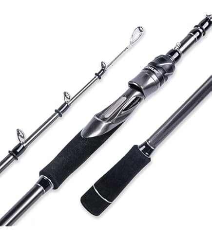 Amazon | VUONG スピニングロッド/2.4M 8ft オレンジ EVAグリップ