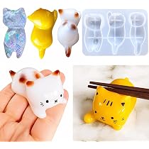 Amazon.co.jp: Evergarden ねこ 箸置き シリコンモールド レジン ネコ