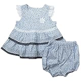 《初夏盛夏対応》(日本製) Pample Mousse(パンプルムース) 布帛ローン小花柄ノースリミルキースーツ 90cm /OW NO.DP-72402