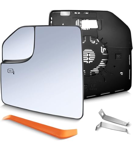 TRQ Heated Left Side Mirror For 2013-2014 Ford Mustang | Driver Side Power Adjustable Replacement