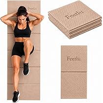 Amazon | Feetlu 折りたたみ式ヨガマット - 厚さ6mm、軽量で旅行用に