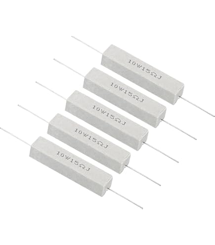 Amazon.co.jp: PATIKIL 5個入り 8Ω 抵抗器 10W セラミック