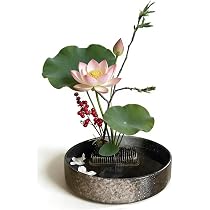 Amazon.co.jp: 花器水盤 生花花器 花瓶 陶器おしゃれ花きのみ