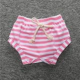 HKUN　ベビー　オシャレ　子供　綿　パンツ　グレー 短いパンツ　　ピンク
