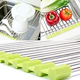 mazimark --シンクストレージディッシュ乾燥ラックホルダーFruit Vegetable Drainer Colandersキッチン