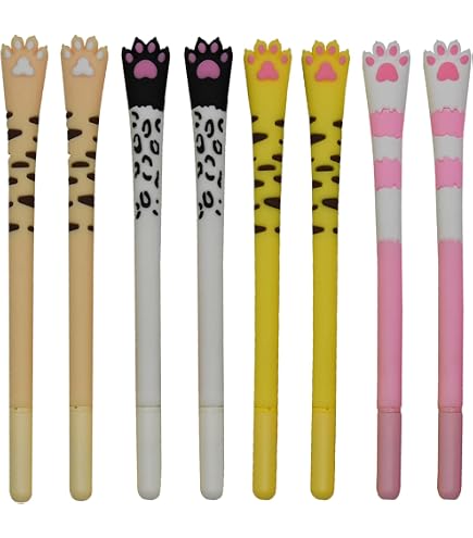 Amazon | moin moin ボールペン ペン 猫 ねこ 肉球 | ピンク5本 