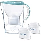 ブリタ 浄水器 ポット 浄水部容量:1.4L(全容量:2.4L) マレーラ COOL パステルブルー トライアルパック マクストラプラス カートリッジ 2個付き 【日本正規品】 塩素 水垢 不純物 除去