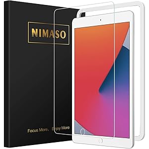 【ガイド枠付き】Nimaso iPad 10.2 (iPad 8世代 / iPad 7世代) ガラスフィルム iPad8…