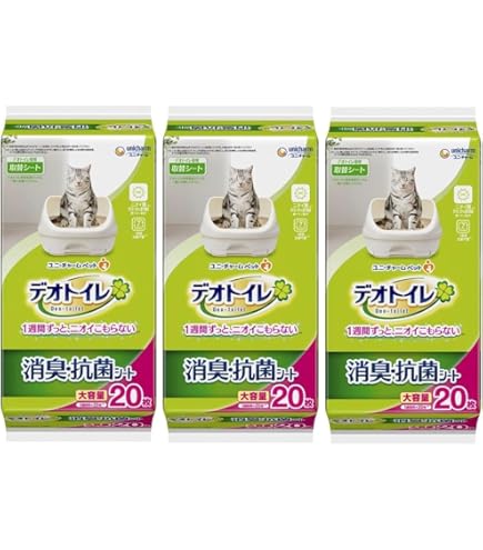 ・デオトイレ 消臭抗菌サンド　猫砂4L 4袋 ・消臭抗菌シート10枚入り3袋 デオトイレ 飛び散らない 消臭・抗菌サンド 猫砂 ( 4L×4袋セット