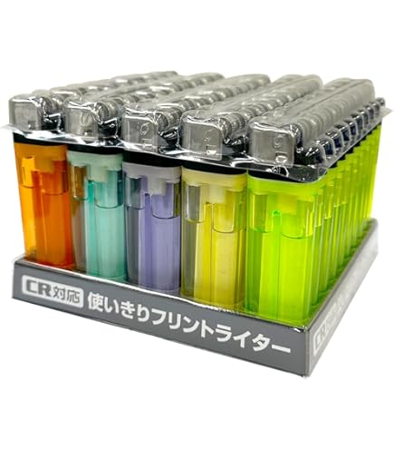 Amazon.co.jp: (フリント式ライター)合計5個 電子ライター/使い捨て