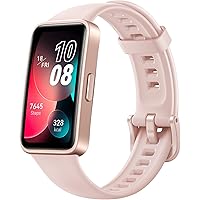 HUAWEI(ファーウェイ) Band 8 スマートウォッチ フルビューディスプレイ1.47インチ 2週間持続バッテリー 高精度睡眠測定 サクラピンク
