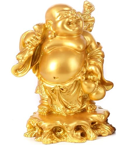 Amazon｜開運招福七福神 布袋 布袋さん 仏像 ゴールド 弥勒菩薩