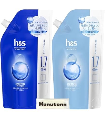 h&s　地肌ディープクレンズ　シャンプー7袋　コンディショナー7袋　詰替用 Amazon.co.jp: h&s シャンプー&コンディショナー 2.2L+2.2KG [7 個分+7