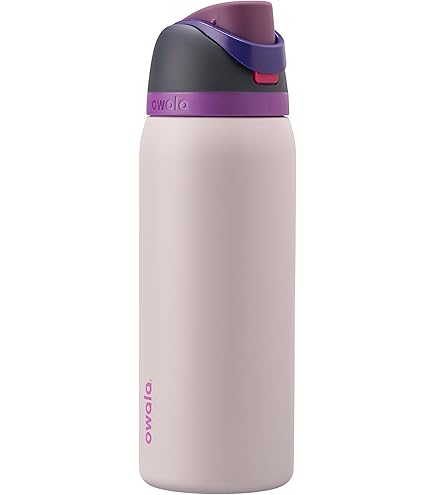 Amazon | Owala Lemon Freesip ステンレススチールボトル 40オンス 1個
