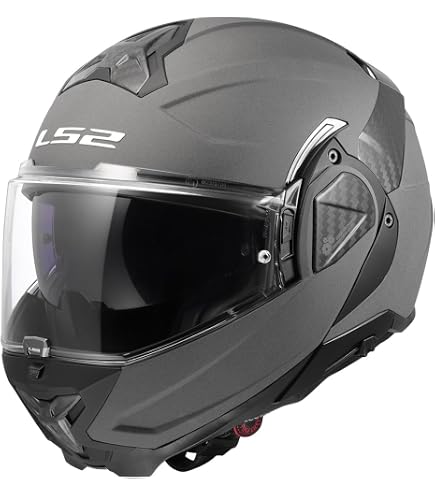 LS2 Stream Solid Full Face Motorcycle Helmet With Sunshield (White, XX-Large) Home Improvement