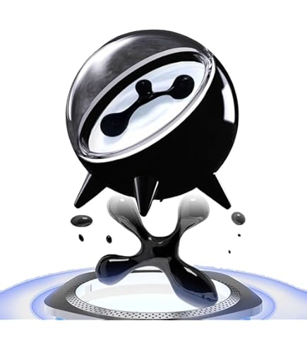 Amazon.co.jp: 磁性流体スピーカー ブラック - 音楽の可視化と磁流体の