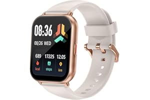 スマートウォッチ iPhone/Android対応 Bluetooth 通話機能付き 1.85インチ 大画面 腕時計 歩数計 Smart Watch 着信電話通知 IP68防水 アラーム タイマー ストップウォッチ 天気予報 100+種類運動モード