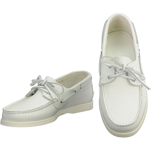 Amazon | [パラブーツ] デッキシューズ ホワイト LISオイルドレザー
