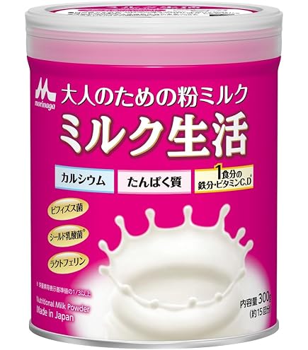 morinaga 森永乳業 大人のための粉ミルク ミルク生活 300g×6缶
