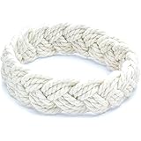 World End Imports White Cotton Sailor Knot Bracelet