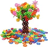 Jasonwell雪の花びら カラフル 立体パズル 積み木 知育玩具 ブロック ゲーム 子供 おもちゃ 女の子 男の子 プレゼント 入園のお祝い 500枚