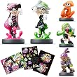 スプラトゥーン amiibo5種セットB (シオカラーズセット[アオリ/ホタル]・ガール【ライムグリーン】・ボーイ【パープル】・イカ【オレンジ】) (【Amazon.co.jp限定】オリジナルステッカー3種 同梱)
