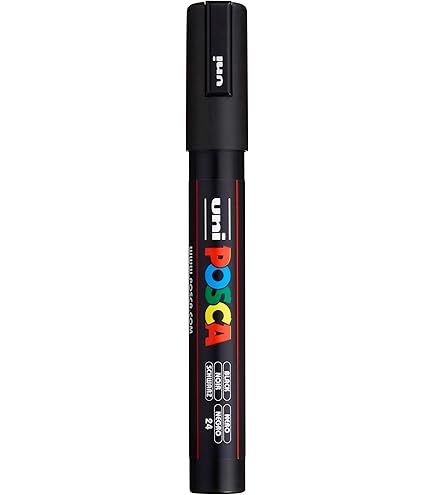 UNI CHALK PWE-5M FL YELLOW MARKER BULLET TIP (1.8-2.5 - View #3