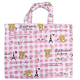 リラックマ レッスンバッグ ジュニアバッグ キルティング サブバッグ コリラックマ Rilakkuma fo-k-4518 ピンク