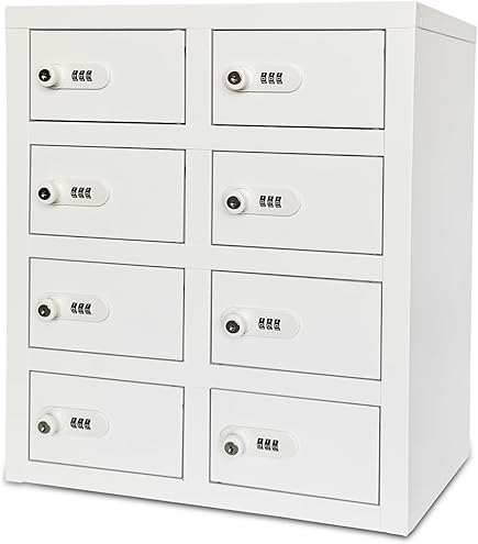 Amazon｜貴重品ボックス 8人用 ダイヤル式 モバイル 完成品 小型