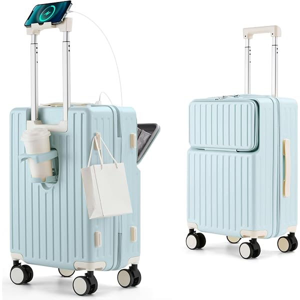 Amazon | [Yuweijie] スーツケース 拡張型 フロントオープン 機内