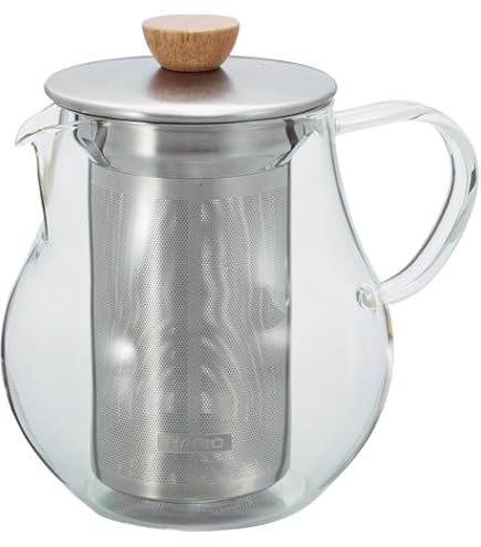 Amazon｜HARIO(ハリオ) V急須 実用容量450mL 耐熱ガラス メッシュ