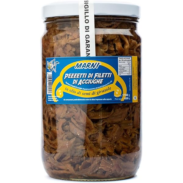 Amazon | アンチョビ フィレ 700gビン 形不揃い 常温 業務用 大容量