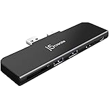 j5 create Surface Pro 4/5/6専用 ミニ ドッキングステーション マルチ ハブ 【4K Mini DisplayPort x 1、 4K HDMI x 1、 USB3.0 x 2 SD/MicroSD カードリーダー】 プラグ
