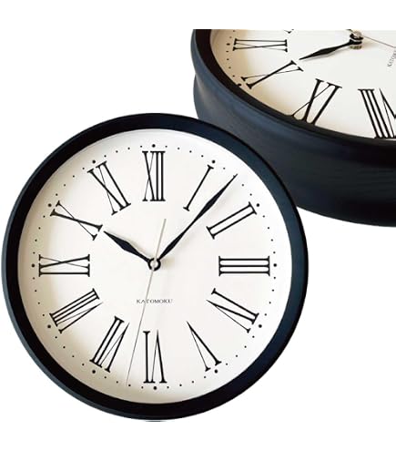 Amazon.co.jp: SEIKO 16インチ ローマ数字 木製仕上げ 壁掛け時計