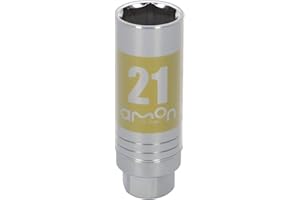 エーモン(amon) アルミホイール用薄口ソケット(キズ防止カバー付) 21mm 差込角サイズ12.7mm 8839
