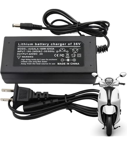 Amazon.co.jp: 自転車用バッテリーチャージャー, 42V2A 高速充電器