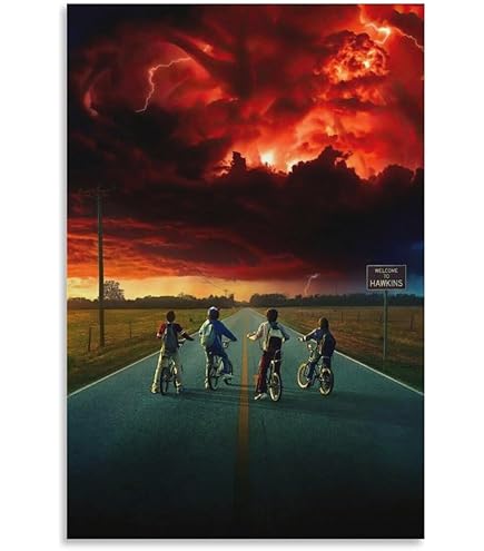 ストレンジャーシングス3 木枠付きキャンバスポスター 60センチ× 80