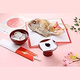 お食い初め 鯛 蛤のお吸い物 歯固め石 セット 敷紙 鯛飾り 祝い箸 お祝い 100日祝い お食い初め付属食器なし(鯛+お吸い物+歯固め石)