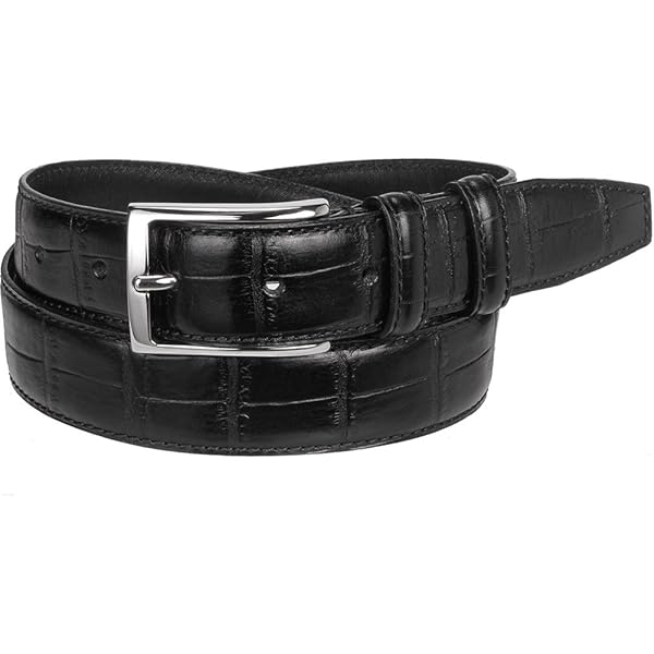 Amazon | [クロコダイル] 最高級 紳士ワニ革ベルト：日本製