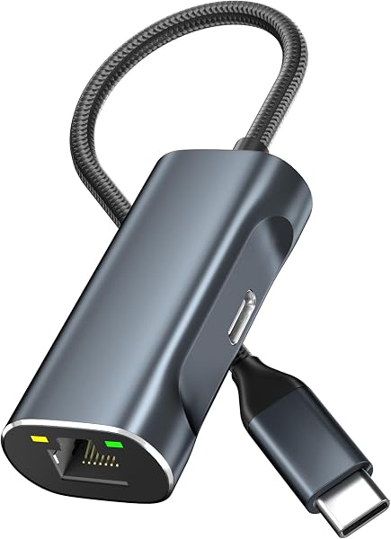 USB LAN変換アダプター 【RJ45 1Gbps+100W PD充電】2-IN-1 LAN USB 変換アダプタ 1000Mbps 高速通信 USB-C to RJ45 ギガビット イーサネットアダプタ Type-C LAN 有線LANアダプター Type-C iPhone 17/16/15/MacBok/iPad/Windows/Android/他のタイプC デバイス対応(LAN+PD) - 1