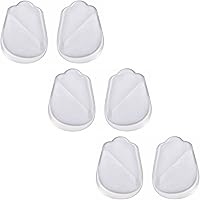 PhoenixSole クリアインソール 【3足分6枚セット】 シリコンゲル素材／クッション性＜長期保証45日間＞中敷 インソール (L)