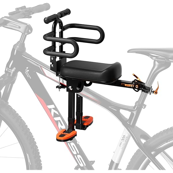 2025革新 自転車チャイルドシート/自転車前用の子供のシート/折りたたみ式 幼児用自転車シート/該当する年齢：1歳（12か月）から6歳（72か月）の子供、身長120cm未満、取り外し可能な子 Amazon | 2025革新 自転車チャイルドシート/自転車前用の子供のシート