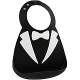 メイクマイデイ 油が落ちるシリコンビブ【日本正規品】食洗機で洗える シリコン100%のやわらかビブ 6ヵ月~3歳 BB107 タキシード