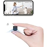 jinghua 超小型/スパイカメラ、4K隠しカメラ Wifiは動き検出/スマートフォン連動/自動ナイトビジョン/ビデオおよびオーディオ録音ができます。この小型ネットワーク/玄関カメラは軽量 配線が不要、取り付けと使用が簡単で、屋内 屋外での使用に適