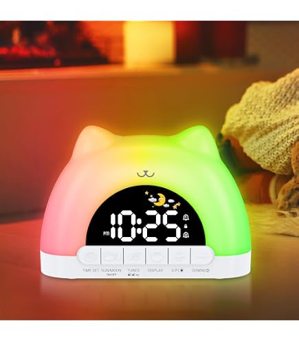 QKNTKF Réveil LED FNAF Bonnie Foxy Fazbear - Horloge USB Veilleuse Multicolore - Cadeau Anniversaire Enfant Chambre Gamer - Chargeur Inclus