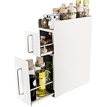 【本日限定 】訳あり 隠せる 引き出し式調味料ラック ホワイト 50cm 2段 楽天市場】隠せる調味料ラック 2段 調味料ラック台所用 大容量