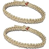 Luos Cultural Goods Two Natural Hemp Surfer Hawaiian Style Bracelet Anklet - Handmade- (A Set of 2) …
