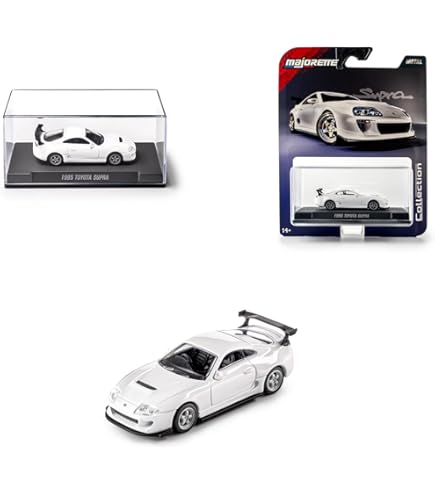Majorette Trailer Ride Wild Racing 1:64 con 2 Auto in Metallo. Set di 3 pezzi co