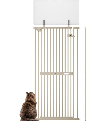 Amazon.co.jp: ペットゲート 猫 脱走防止 柵 高さ調節対応 205~285cm
